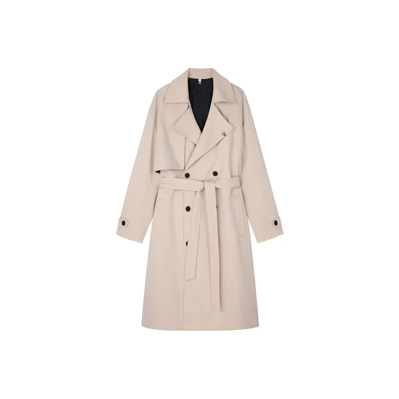 MATCHA STORY Trench Coats Unisex-2