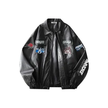 Ice Flying Leather Jacket Unisex