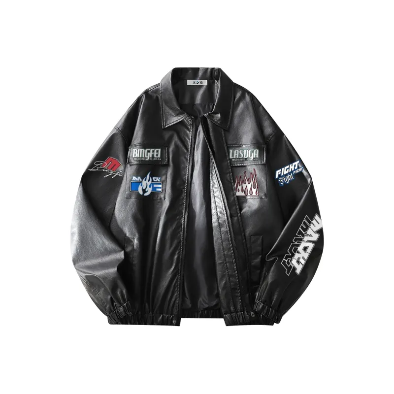 Ice Flying Leather Jacket Unisex-3
