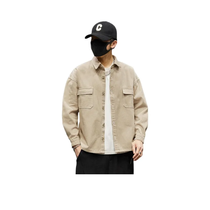 Tonlion Denim Jacket Unisex Khaki-0