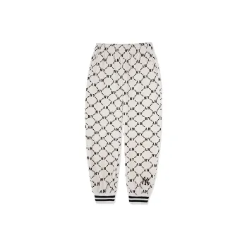 MLB Knitted Sweatpants Unisex Cream
