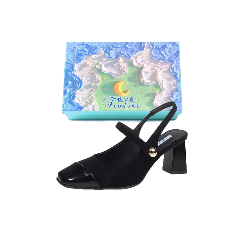 Feo Dvke Chunky Heel High Heels Women's Gift Box Set-1