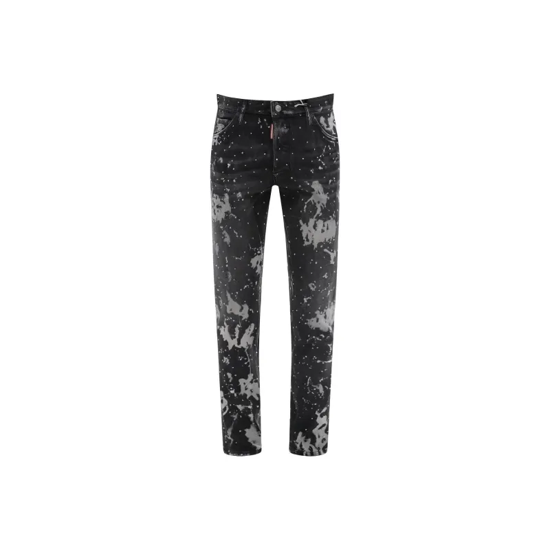 DSQUARED 2 Paint Splatter Printed Skinny Jeans-0