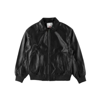 Supreme Studded Arc Logo Leather Jacket