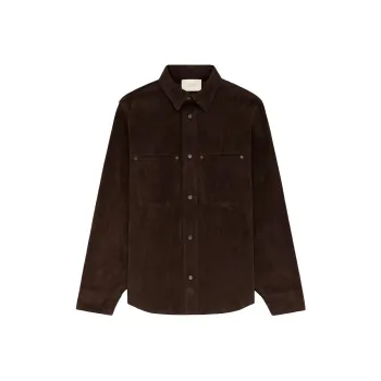 AIME LEON DORE Leather Jacket Unisex Brown Black