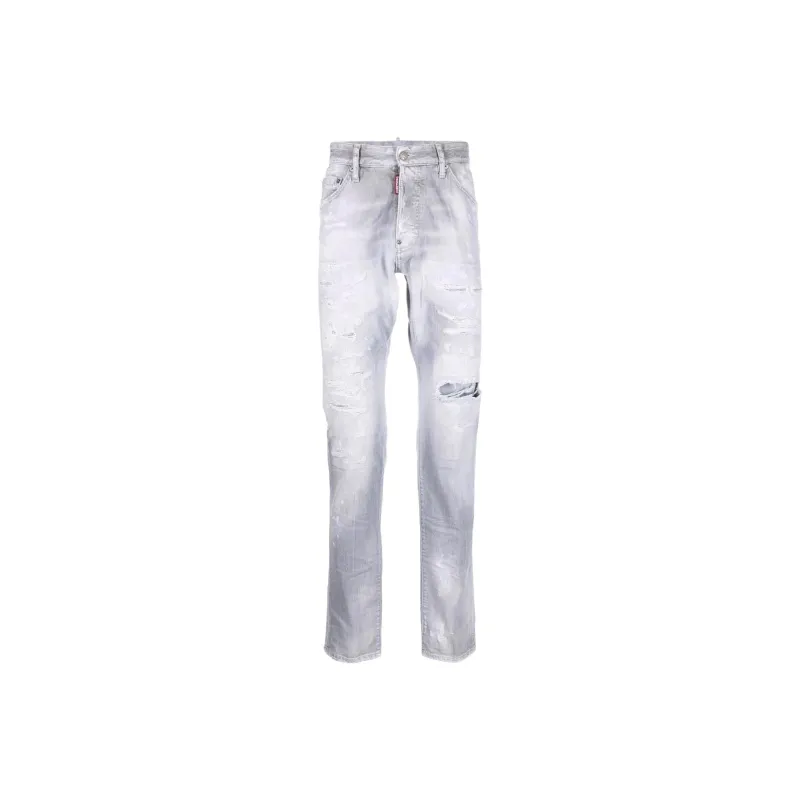 DSQUARED 2 Mid rise Distressed Jeans-0