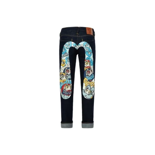 EVISU Jeans Men Denim Blue