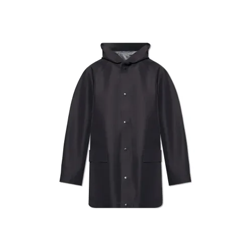 Balenciaga Button-Up Hooded Jacket