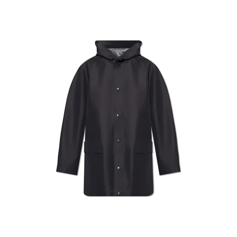 Balenciaga Button-Up Hooded Jacket-0