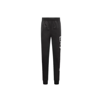 EMPORIO ARMANI EA7 SS22 Knitted Sports Pants Men's Black