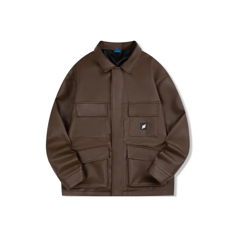 Suamoment American Casual Loose Fit Top Coat Jacket Unisex-4