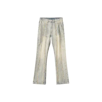 PILOTDRAGON Yellow Mud Bootcut Jeans Unisex