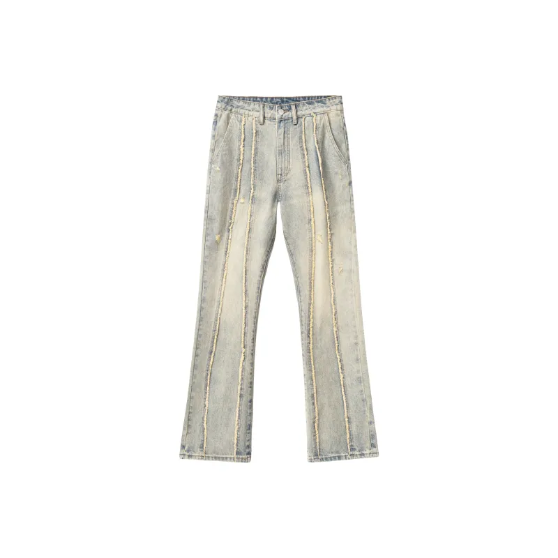 PILOTDRAGON Yellow Mud Bootcut Jeans Unisex-0