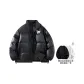 Black (Comes with Inner Fleece-Lined Crew Neck Sweatshirt)
