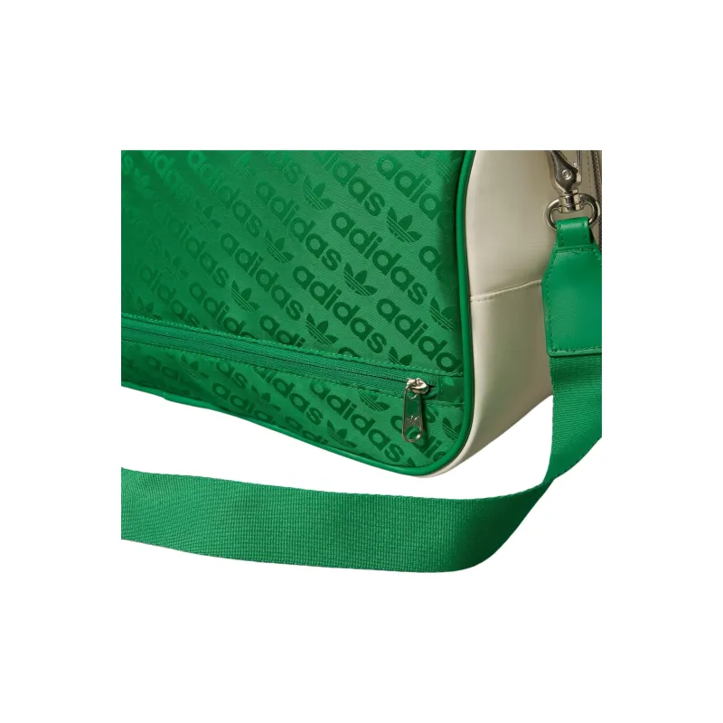 Adidas Originals Polyurethane Travel Bag 33.25L Unisex Green & Chalk White-3