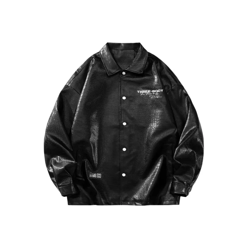 THREE BODY Leather Jacket Unisex-2
