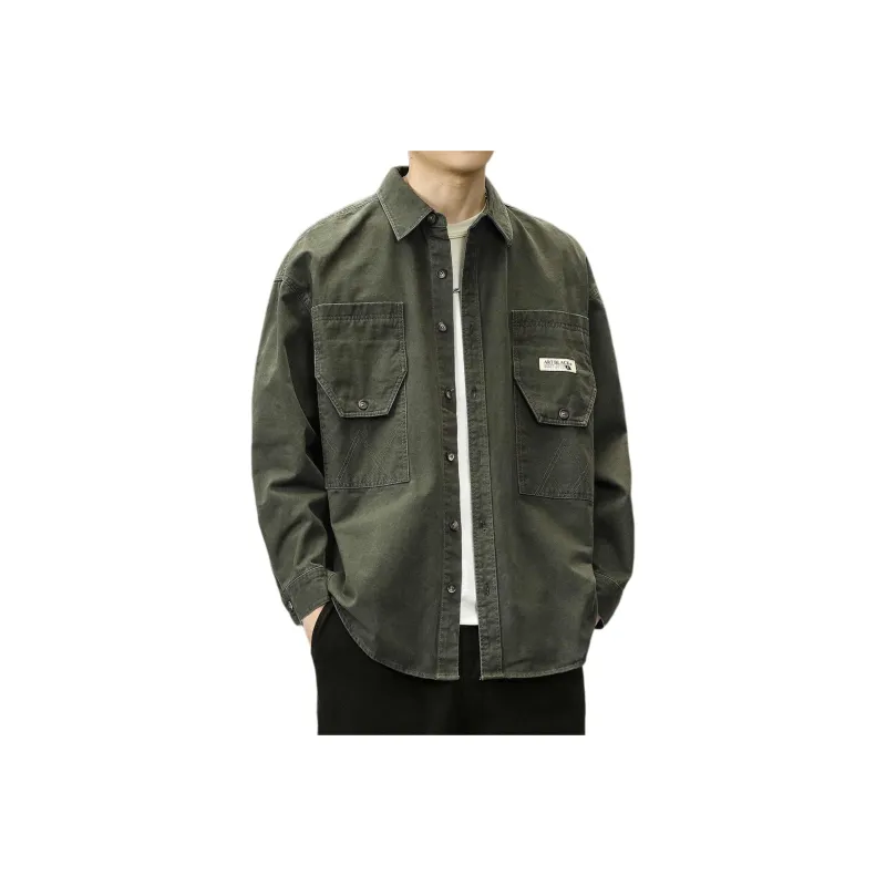 PRPK Spring Fall Jackets & Coats Loose Fit Men's-0