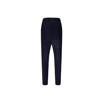 THOM BROWNE Tonal 4 Bar Flannel Trousers