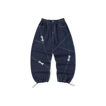 GENANX Jogger Jeans Unisex Denim Blue
