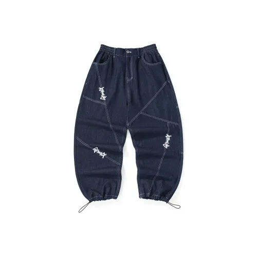 GENANX Jogger Jeans Unisex Denim Blue