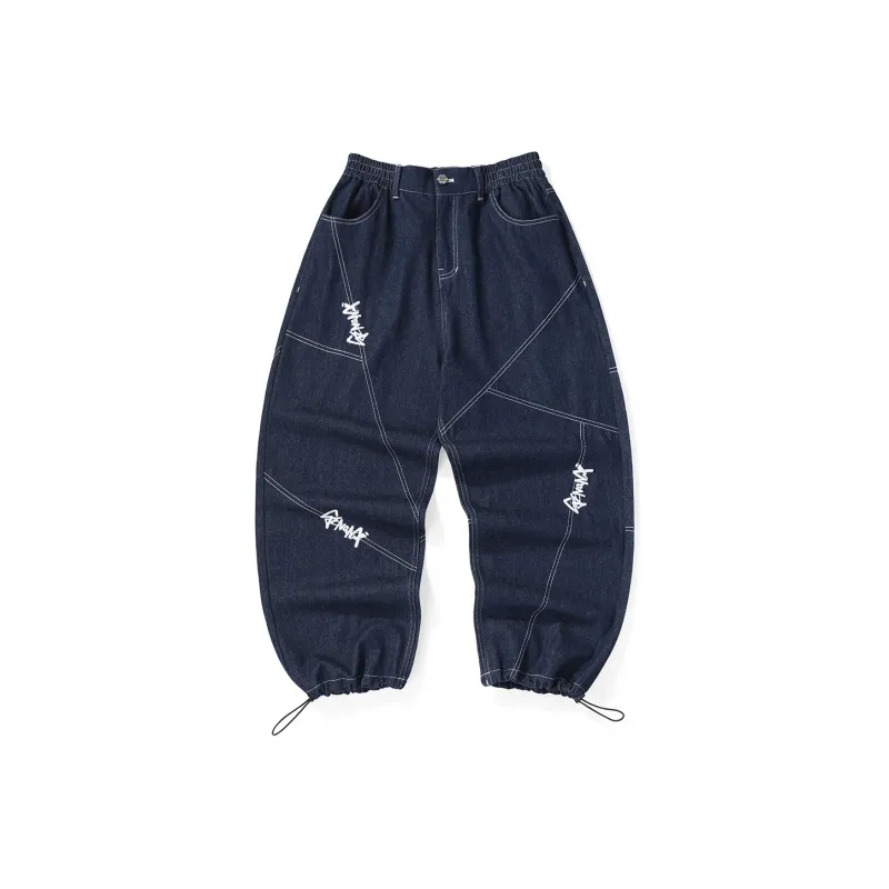 GENANX Jogger Jeans Unisex Denim Blue-0