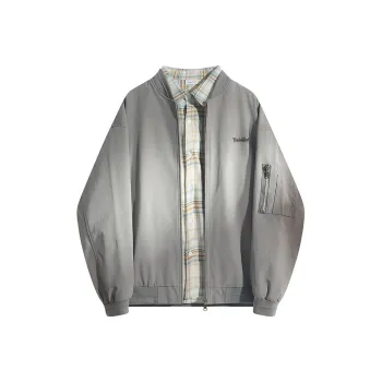 YOSICIL Jackets Coats Men's Gray