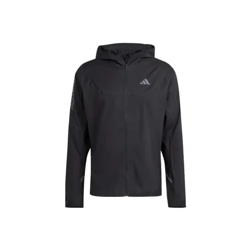 Adidas Adizero Running Lightweight Jacket Jackets Coats Men's Black