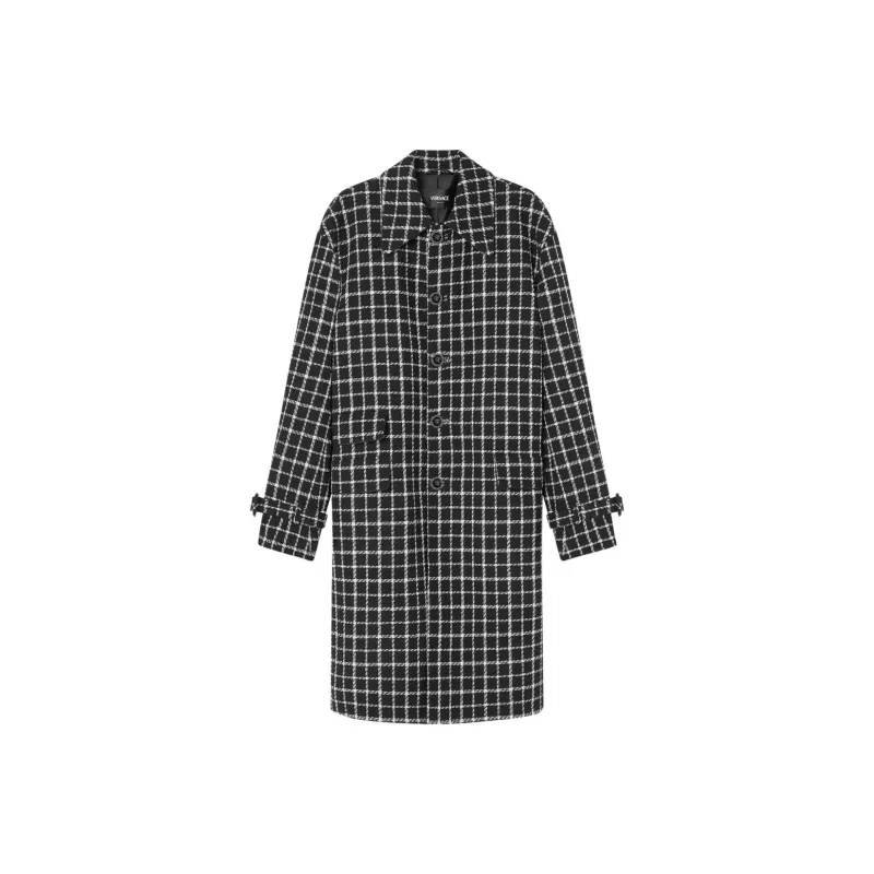 VERSACE Checked Single breasted Blazer-0