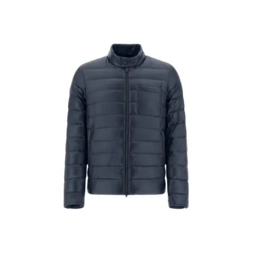 HERNO Resort Bomber Jacket In Nylon Ultralight Jackets Coats Men's Blue