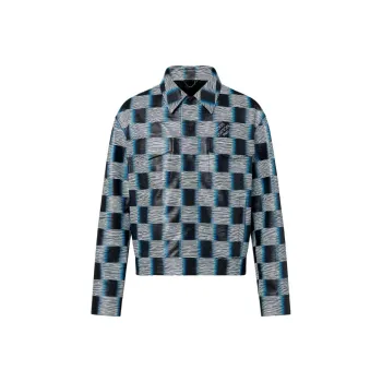 LOUIS VUITTON SS24 Leather Jacket Men's Multicolor