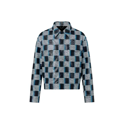 LOUIS VUITTON SS24 Leather Jacket Men's Multicolor