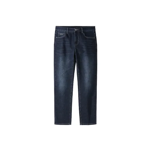 HLA The Heart Is The Series Jeans Men Blue Gray Denim Gradient Dark 87