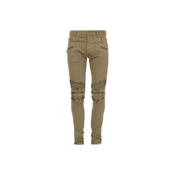 BALMAIN Ripped Multi pocket Skinny Jeans