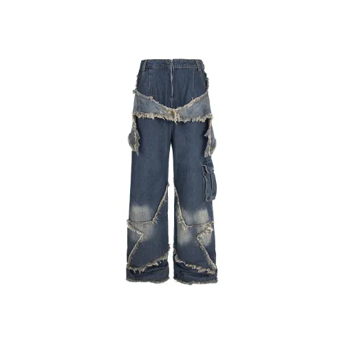 Ghost Mask Jeans Unisex Blue