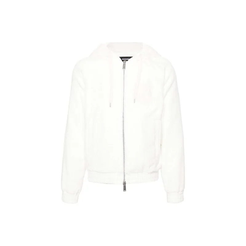 DSQUARED 2 Logo embroidered Terry cloth Jacket-0