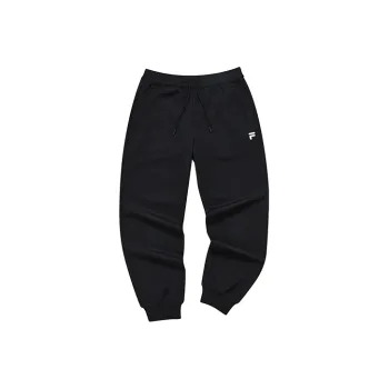 FILA FUSION Knitted Sweatpants Men Pitch Black