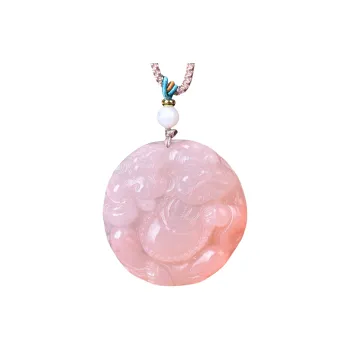 HUWEI Golden Silk Jade Necklaces Unisex