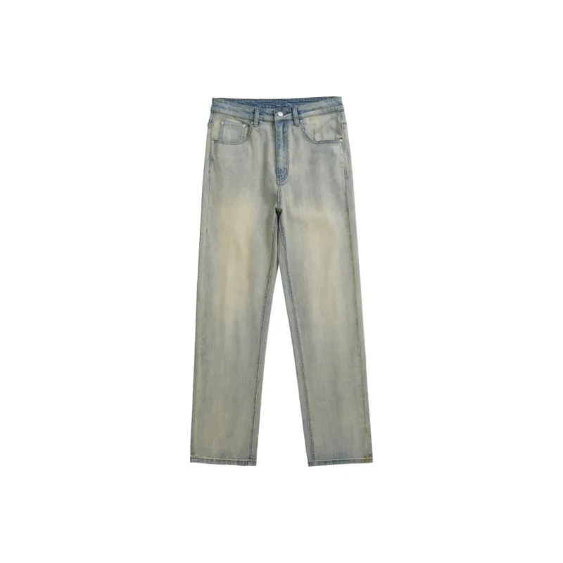 Children Of Huaxia Jeans Men's Vintage Light Blue-0