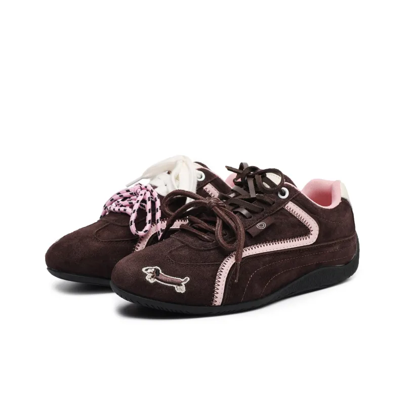 JIPOSEN Versatile German Army Trainers Non slip Lightweight Low Top Casual Shoes Unisex Brown-1