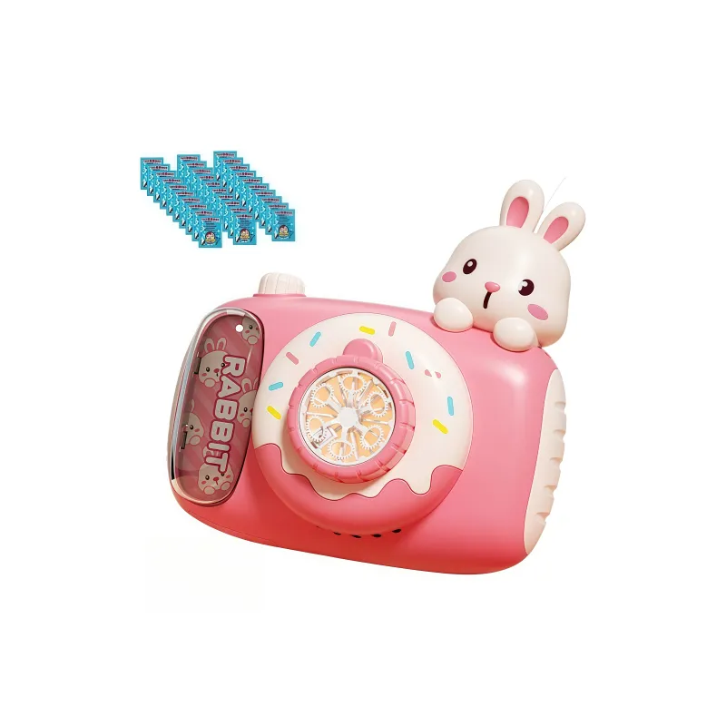TEMI Fully Automatic Cartoon Camera With Electric Light, Non Leakage Design Bubble Machines-0