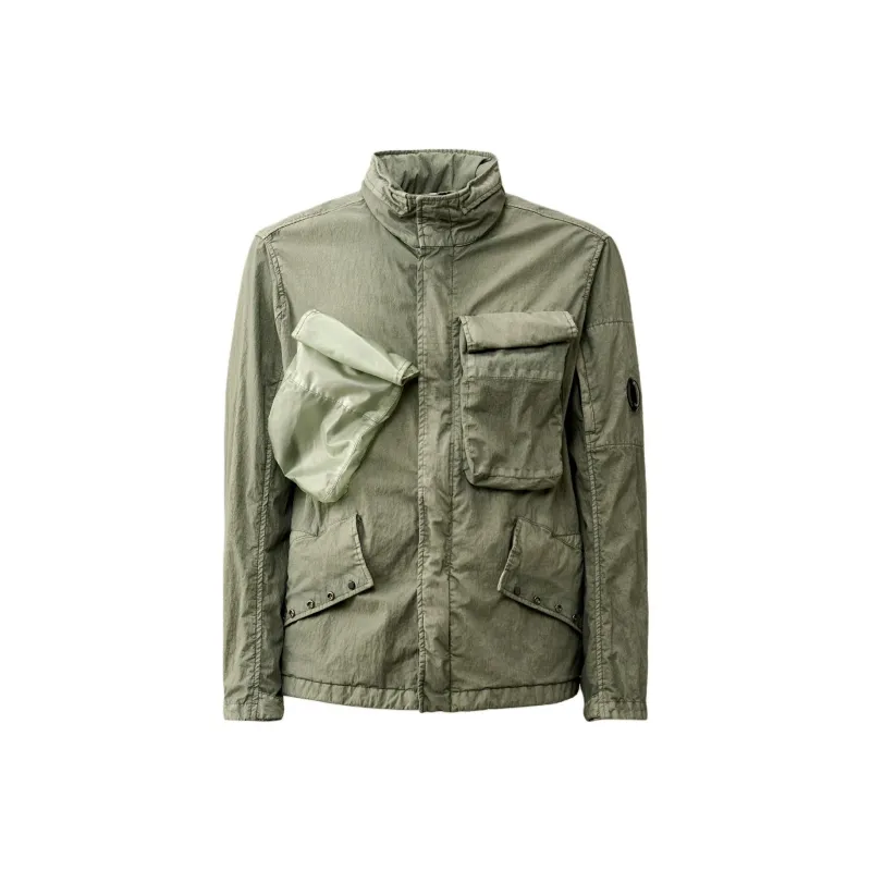 C.P.Company SS24 Jackets Coats Men's Dragon Tongue Green-0