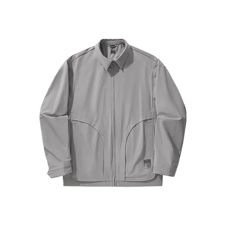 LiNing x CHENGLONG,LIANMINGKUAN Jackets & Coats Men's Frost Gray-0