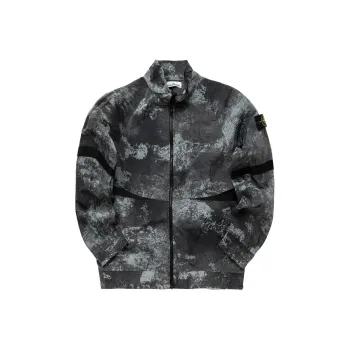 STONE ISLAND Compass badge Abstract print Jacket
