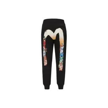 EVISU Jogger Sweatpants Men's Black