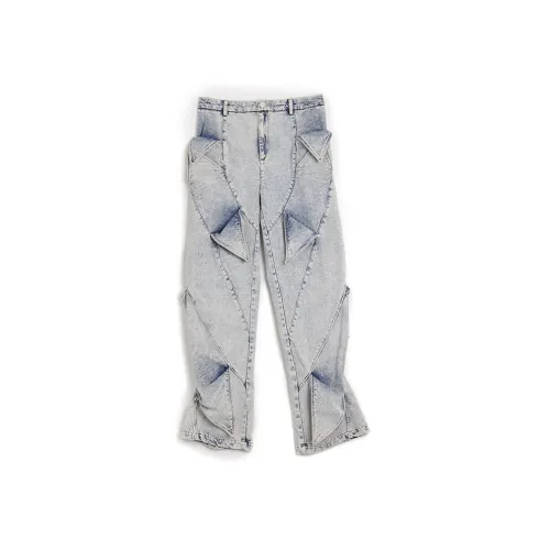 DND4DES Jeans Unisex Washed Blue