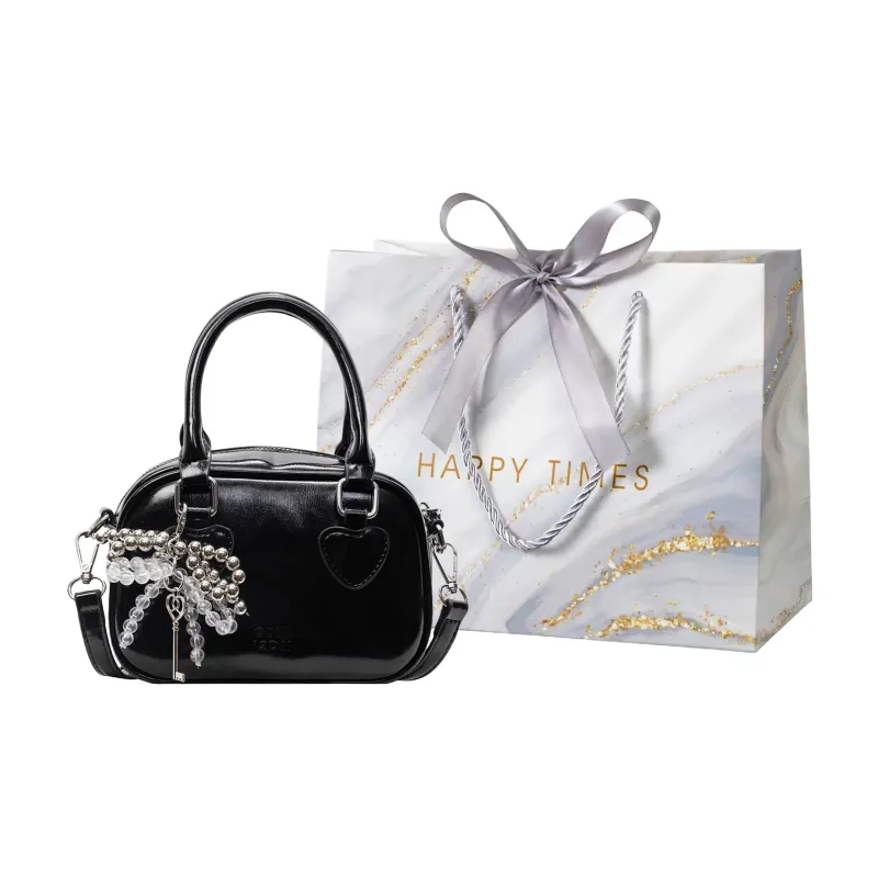 Miss Angel PU Handbag Women's White/Pink/Black-24