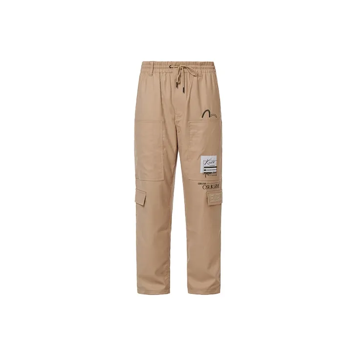 EVISU FW22 Casual Pants Men's Light Brown-0
