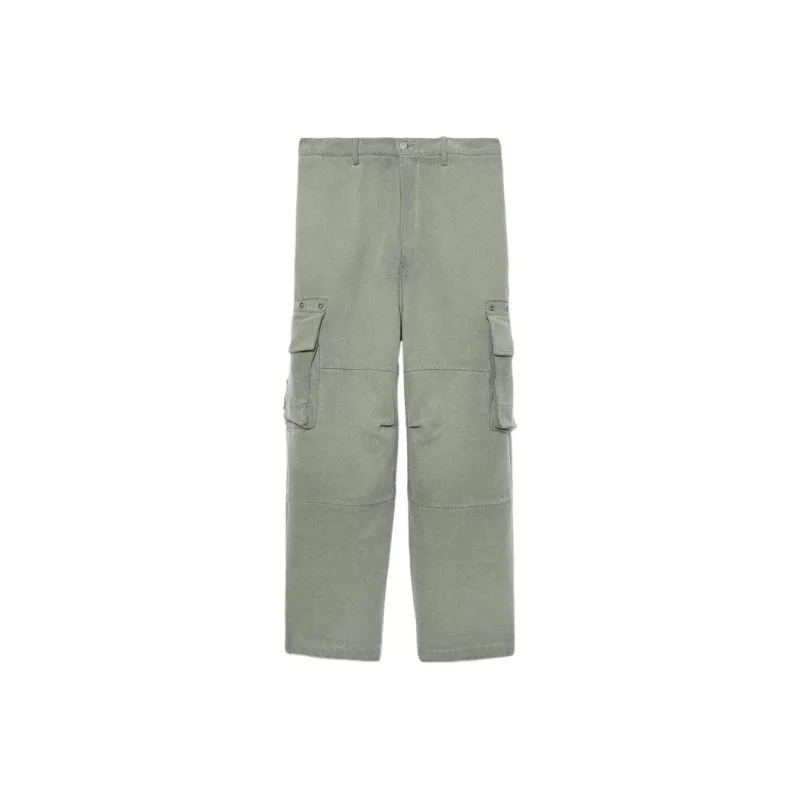 Izzue High waisted Cotton Cargo Trousers-0