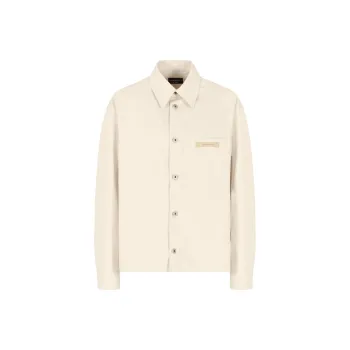 EMPORIO ARMANI Logo Patch Button Up Jacket