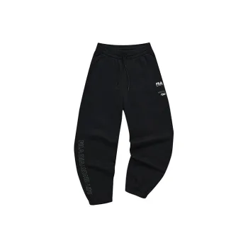 FILA FUSION BASEBALL Series Knitted Sweatpants Men's Pitch Black
